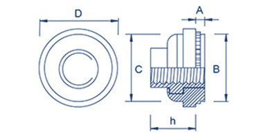 Locking Floating Clinch Nut Diagram
